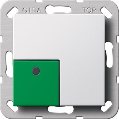 GIRA miva uitschakelknop systeem 55 zuiver wit 291103 - 291103 - 11003282