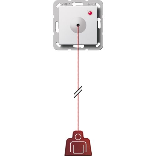 GIRA miva trekdrukcontact systeem 55 zuiver wit 291203 - 291203 - 11003281