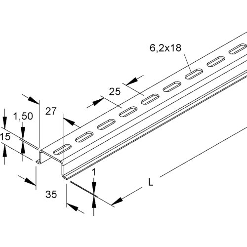 Niedax Group 2934/4 GL6 OMEGA-PROFIEL - 2934 gl6 b - 20208790