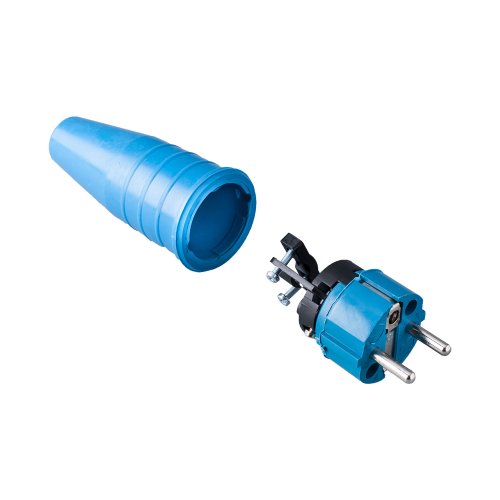 Keraf Volrubber contactstop 16A 250V~ bus/randaarde geheel blauw - 2c23ff5c5ab450ab82f0b246fbaa489d - 20212215