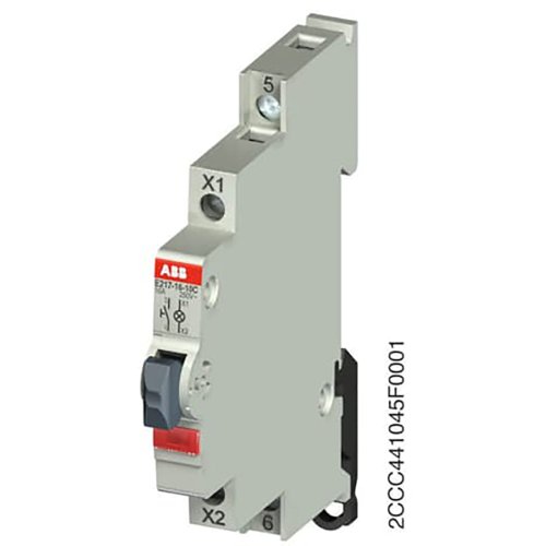 ABB Componenten Drukknop LED kleur Rood, 16A, 1M, 115-250VAC - 2ccc441045f0001 - 20112085