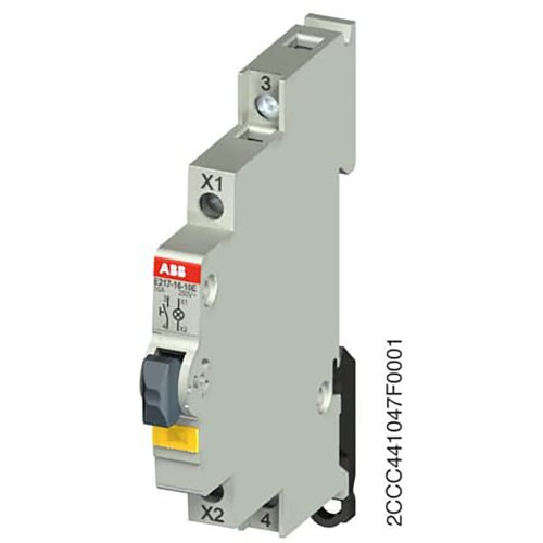 ABB Componenten Drukknop LED kleur Geel, 16A, 1V, 110-220VDC - 2ccc441047f0001 - 20112107