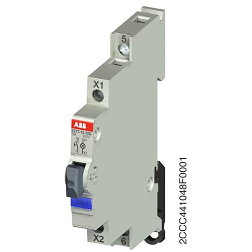 ABB Componenten Drukknop LED kleur Blauw, 16A, 1V, 110-220VDC - 2ccc441048f0001 - 20112108