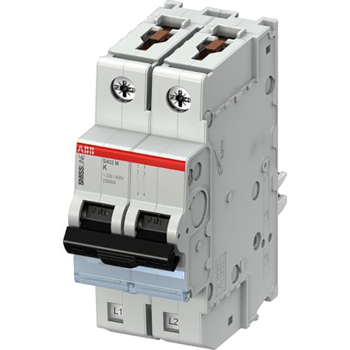 ABB Componenten Installatieautomaat 2 polig, K kar.,25A, 10kA - 2ccc451008f0010 - 20113223