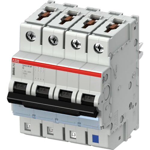 ABB Componenten Installatieautomaat 3 polig + NP, C kar.,2A, 10kA - 2ccc451018f0010 - 20113316