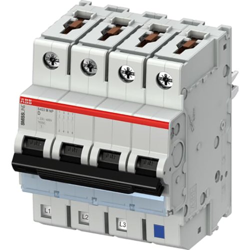 ABB Componenten Installatieautomaat 3 polig + NP, D kar.,32A, 10kA - 2ccc451019f0010 - 20113343