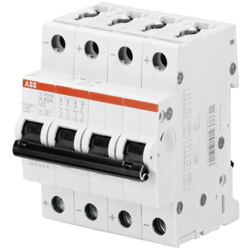 ABB Componenten Installatieautomaat voor hogere (gelijk)spanningen 4polig, 2A 400VAC,  - 2cdc021029s0012 - 20116399