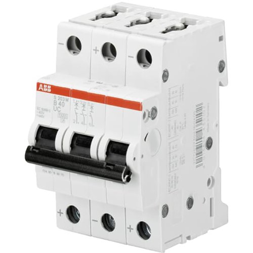 ABB Componenten Installatieautomaat voor hogere (gelijk)spanningen 3polig, 2A 400VAC,  - 2cdc021034s0011 - 20115914