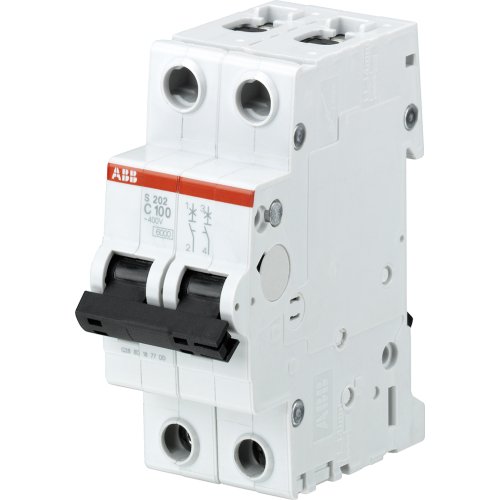 ABB Componenten Installatieautomaat 2 pole, B Kar, 6kA, 80A - 2cdc021047s0013 - 20114738