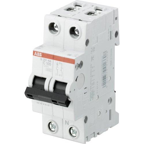 ABB Componenten Installatieautomaat 1+n polig, kar, 6kA, 100A - 2cdc021062s0014 - 20114652
