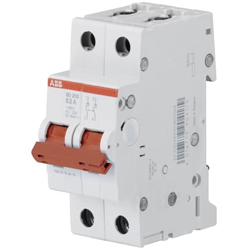 ABB hoofdschakelaar 63a 2p SD 202/63 - 2cdc051002s0013 - 8024835