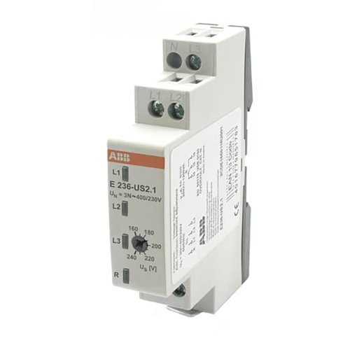 ABB Componenten Netwachter 3 fase naar nul met vaste instelling 1 module, 160-240V - 2cdc051235f0005 - 20114116