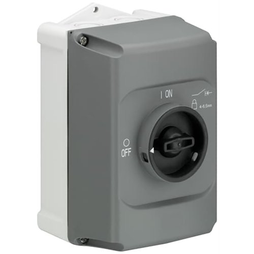 ABB Componenten Motorbeveiligingsschakelaarkast leeg Draaiknop zwart/grijs, IP65 - 2cdc241003s0010 - 20091931