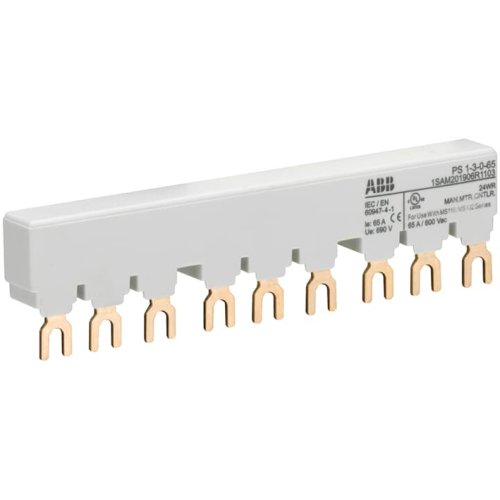 ABB Componenten verzamelrail voor 3 MS116/MS132, Ie=65A zonder hulpcontact - 2cdc241015s0010 - 20091910