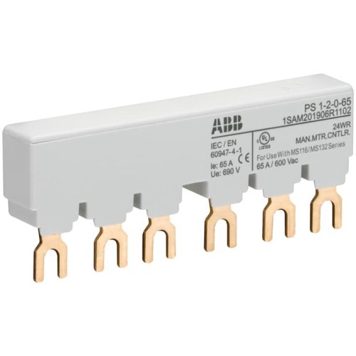 ABB Componenten verzamelrail voor 2 MS116/MS132, Ie=65A zonder hulpcontact - 2cdc241017s0010 - 20091909