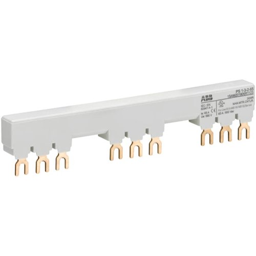 ABB Componenten verzamelrail voor 3 MS116/MS132 met 2 HK/SK, Ie=65A met 2 hulpcontacte - 2cdc241020s0010 - 20091918