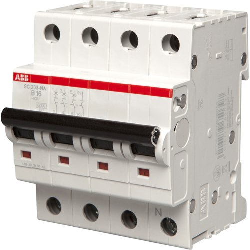 ABB automaat 3p+n b16 6ka SC203-B16NA - 2cds253120r0165 - 8024894