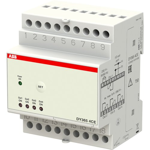 ABB Componenten Uitbreiding voor DY365 4 kanaals - 2csm221181r1000 b - 20124404