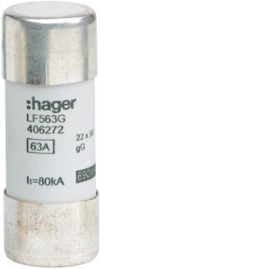HAGER Cilindrische zekering 22 x 58 mm LF563G - 2d4cee91ad02278d4e33c24924c31445 - 11004549