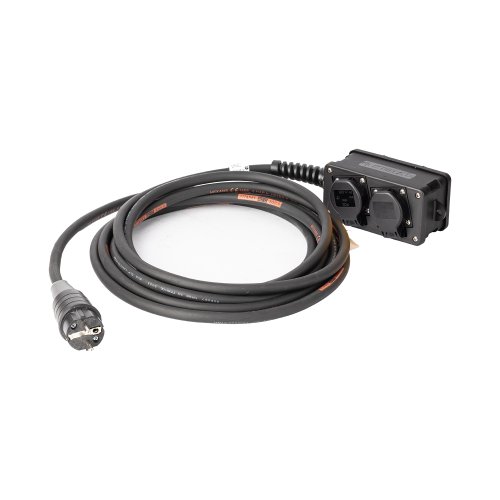 Keraf Verlengkabel 3 m H07RN-F 3G2,5 randaarde 2x2 zwart krimpkous - 2e71c13118838947caaa0ce2e35d9727 - 20167292