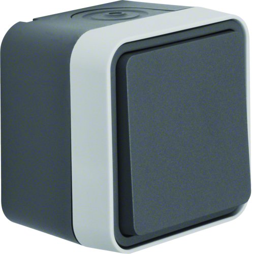 BERKER wisselschakelaar wd opbouw grijs ip55 30763505 - 30763505 - 11008976