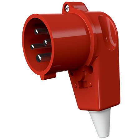 Mennekes Haakse contactstop 16A 4P 6H 400V IP44 - 315 - 20021706