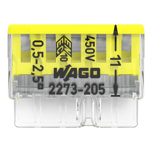 WAGO lasklem transp. 5pol 2,5qmm a 100 stuks 2273-205 - 3241a41f 02c3 4fcd a71b 2c35c5f16c1c - 5035295