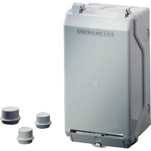 Hensel Lege behuizing IP66. inb. afm. 101x205x95 mm. Ondoorzichtig klapdeksel - 33001000 etim internet - 20010761