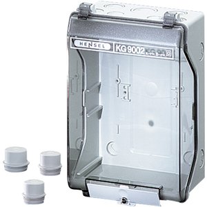 Hensel Lege behuizing IP66. inb. afm. 133x205x95 mm. Tranparant klapdeksel - 3300140 etim internet - 20010762