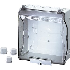 Hensel Lege behuizing IP66. inb. afm. 182x205x95 mm. Tranparant klapdeksel - 3300141 etim internet - 20010764