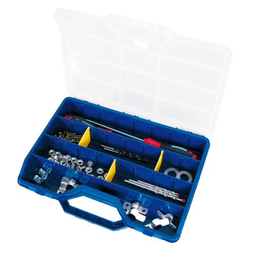 TAYG ass. doos leeg klein geel/blauw 312x238x51mm 26 vakken - 33bdd421 3862 45d5 bf5a 9acde4b8f10e - 332296