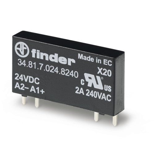 Finder FIN SSR RELAIS 1M 2A/240VAC  24VDC S. - 3481 8240 - 20006351
