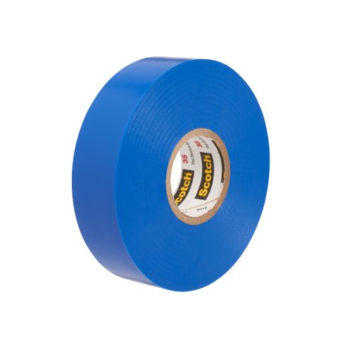 3M vinyl tape 19x20 blauw T35 35-19X20BL - 35 vinyl tape blue 19mm x 20m clop - 5032867