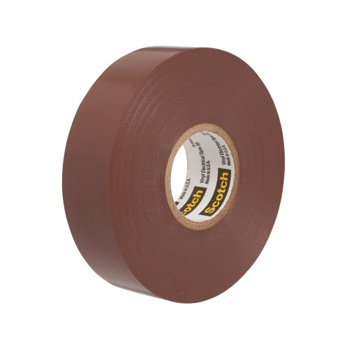 3M vinyl tape 19x20 bruin T35 35-19X20BR - 35 vinyl tape brown 19mm x 20m clop - 5032875
