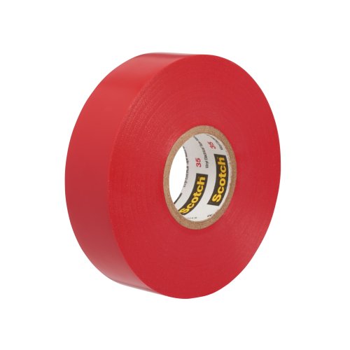 3M vinyl tape 19x20 rood T35 35-19X20RD - 35 vinyl tape red 19mm x 20m clop - 5032660
