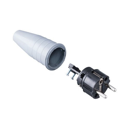 Keraf Volrubber contactstop 16A 250V~ bus/randaarde greep grijs - 3569dae9879a80875a85c9290fe9a06f - 20157460