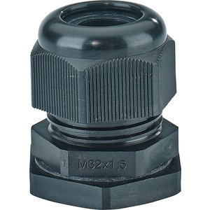 Hensel Kabelwartel IP66/IP67/IP69. M32. Zwart. Afdichtbereik &Oslash; 12-21 mm - 36000197 etim internet - 20010345