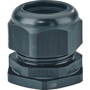 Hensel Kabelwartel IP66/IP67/IP69. M50. Zwart. Afdichtbereik &Oslash; 21-35 mm - 36000199 etim internet - 20010347