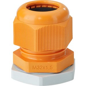 Hensel Kabelwartel Functiebehoud IP66. M32. Oranje. Afdichtbereik &Oslash; 15-21 mm - 36001036 etim internet - 20010336