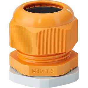 Hensel Kabelwartel Functiebehoud IP66. M40. Oranje. Afdichtbereik &Oslash; 19-28 mm - 36001037 etim internet - 20010337
