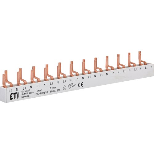 ETI kamrail 12mod 1f/n stift - 380050145 - 4320051