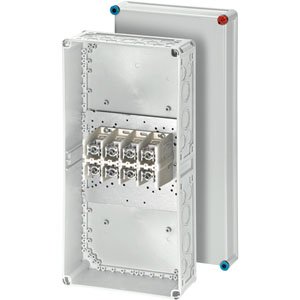 Hensel Kabeldoos IP65 BM4. 2x 25-240/ 4x 25-120 mm&sup2; Cu/Alu. 4 polig. Grijs - 3900225 etim internet - 20010686