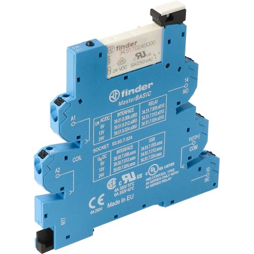 Finder FIN INTERF.RELAIS MasterBASIC 1W 6A 24VUC - 390100240060s 1 - 20006459