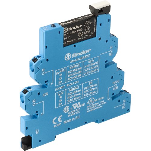 Finder FIN INTERF.REL MasterBasic 1W 6A 24VUC - 390100245060 1 - 20006461