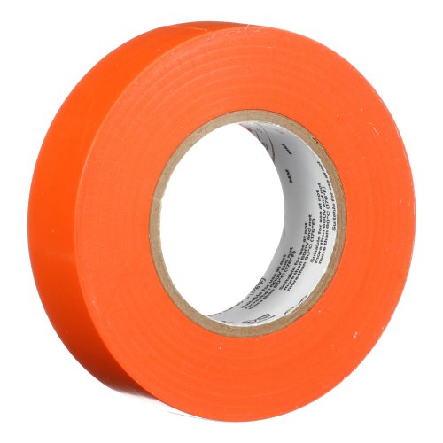3M tape temflex 165 oranje 19mmx20m 165OR5E - 3m temflex vinyl electrical tape 165 orange 3 4 in x 60 ft 19 mm x18 m 6 mil 100 rolls case - 11006294