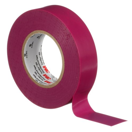 3M tape temflex 165 paars 19mmx20m 165PR5E - 3m temflex vinyl electrical tape 165 purple 3 4 in x 60 ft 19 mm x18 m 6 mil 100 rolls case - 11006295