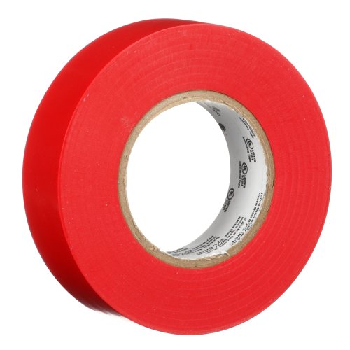 3M tape temflex 165 rood 19mmx20m 165RD5E - 3m temflex vinyl electrical tape 165 red 3 4 in x 60 ft 19 mm x 18m 6 mil 100 rolls case - 11006287