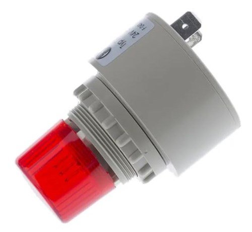 WERMA flitslicht+sirene 24v ac/dc rood uitlopend - 4001729 - 4001729