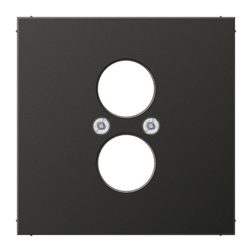 Jung Afdekking LS-antraciet v. 2 x BNC en L2S - 4011377012820 - 20016686