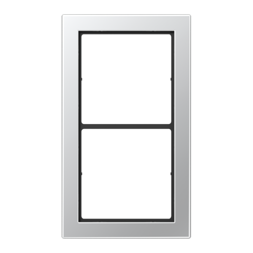 Jung Afdekraam LS-Flat-Des.aluminium 2-voudig - 4011377015333 - 20018719